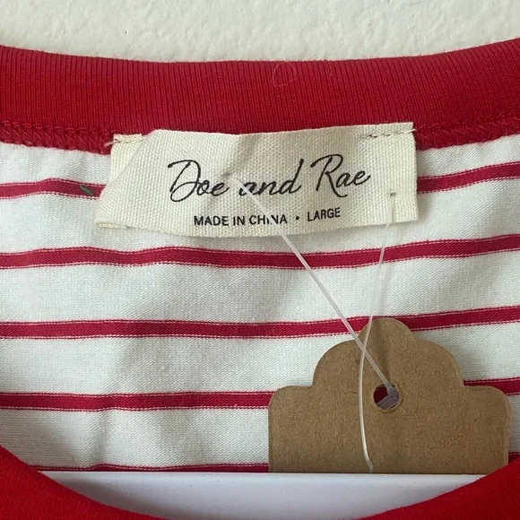 Striped Tank Top in Red and White - Picture 2 of 6